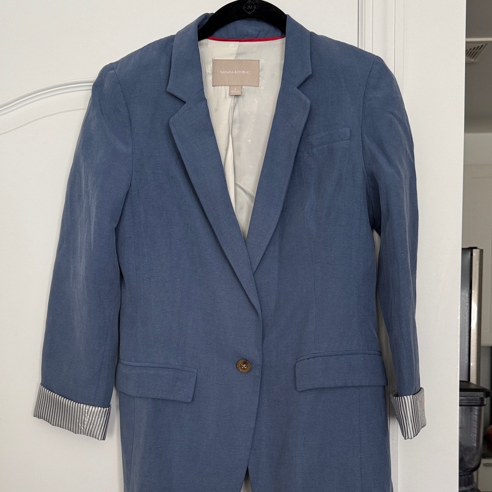 Banana Republic Slate Blue Blazer